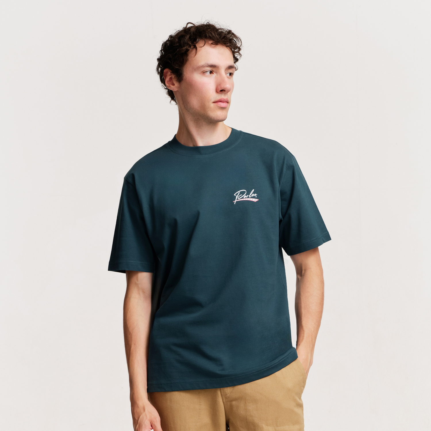 The Mens Inning T-Shirt Petrol from Parlez clothing