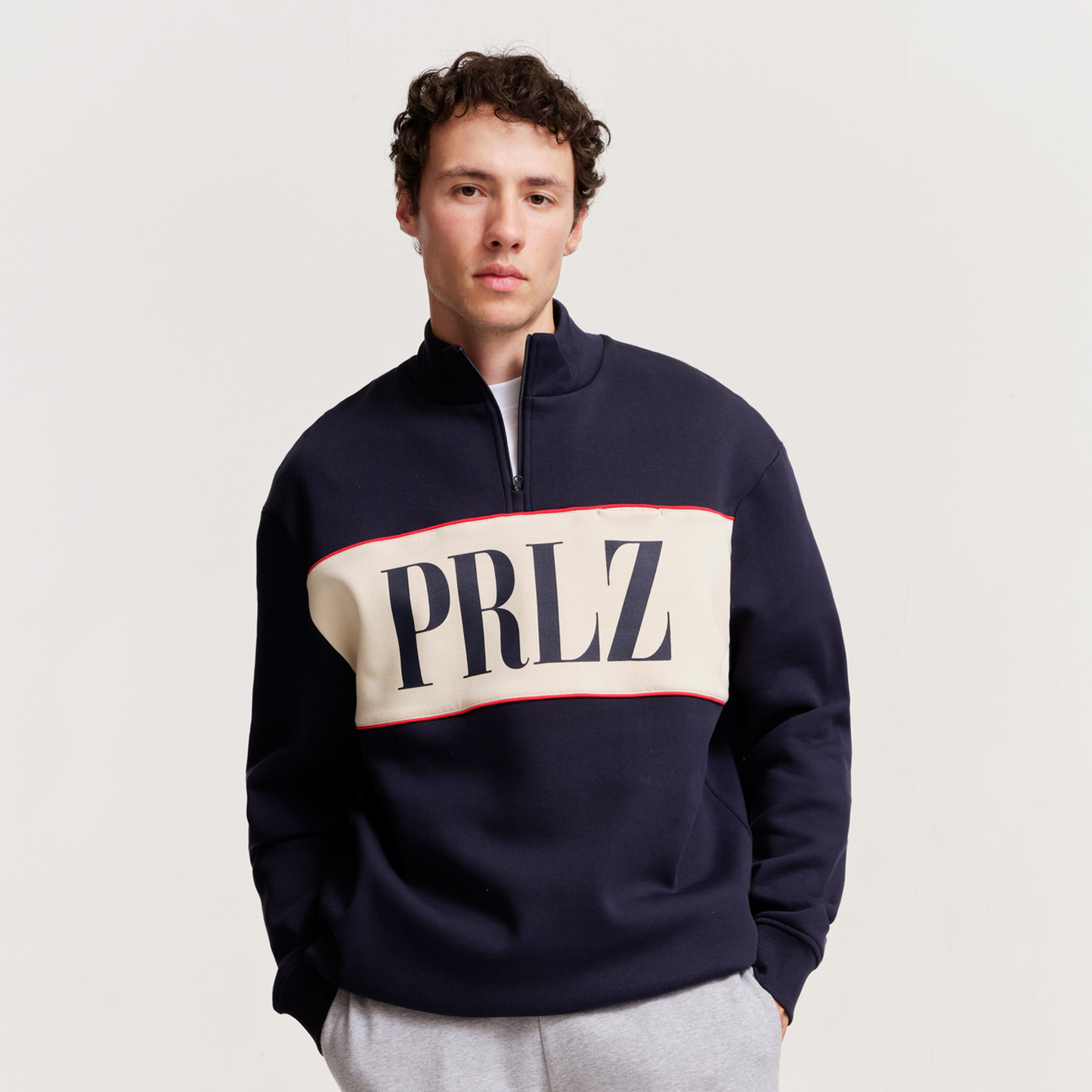 The Mens Horizon 1/4 Zip Midnight from Parlez clothing