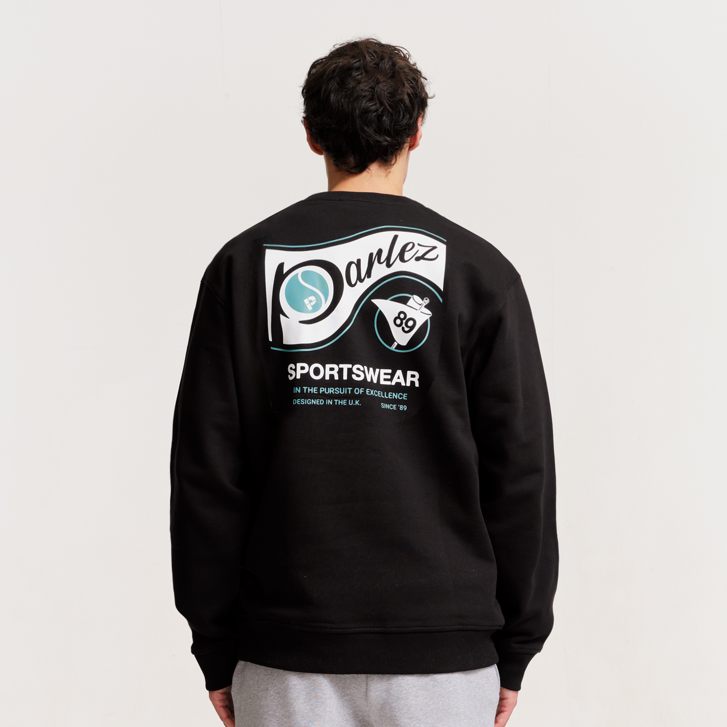 The Mens Iocus Sweatshirt Black from Parlez clothing