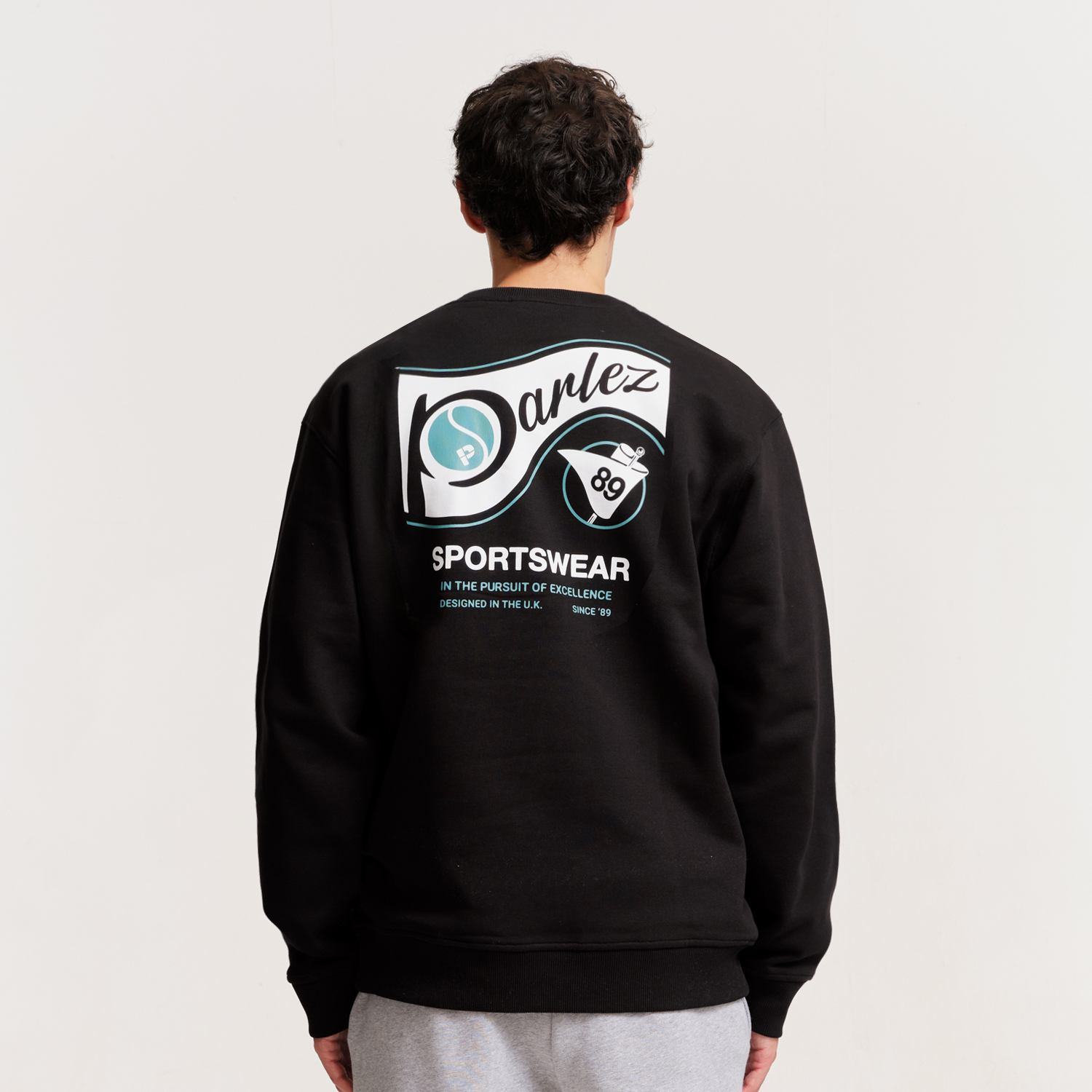 The Mens Iocus Sweatshirt Black from Parlez clothing