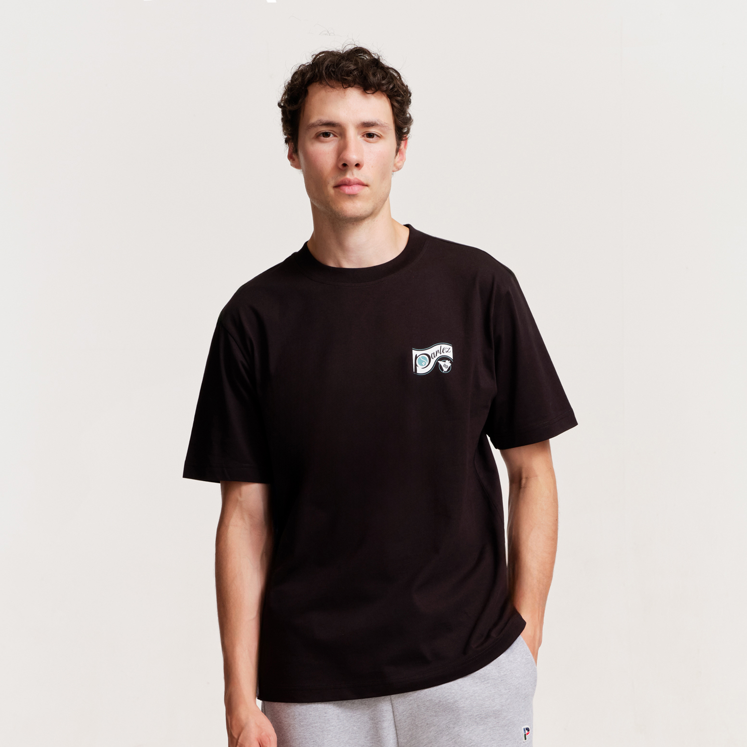 The Mens Ludis T-Shirt Black from Parlez clothing