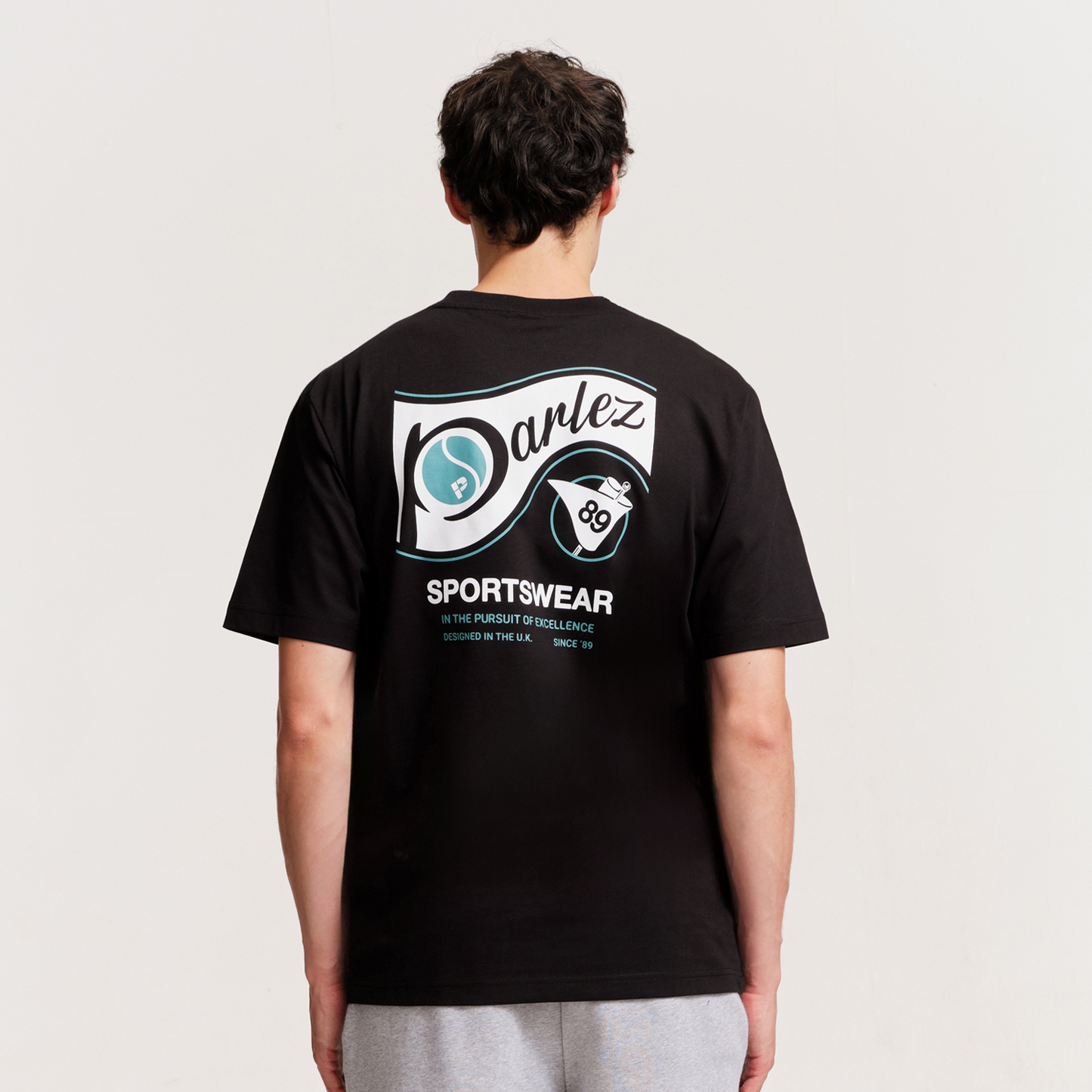 The Mens Ludis T-Shirt Black from Parlez clothing