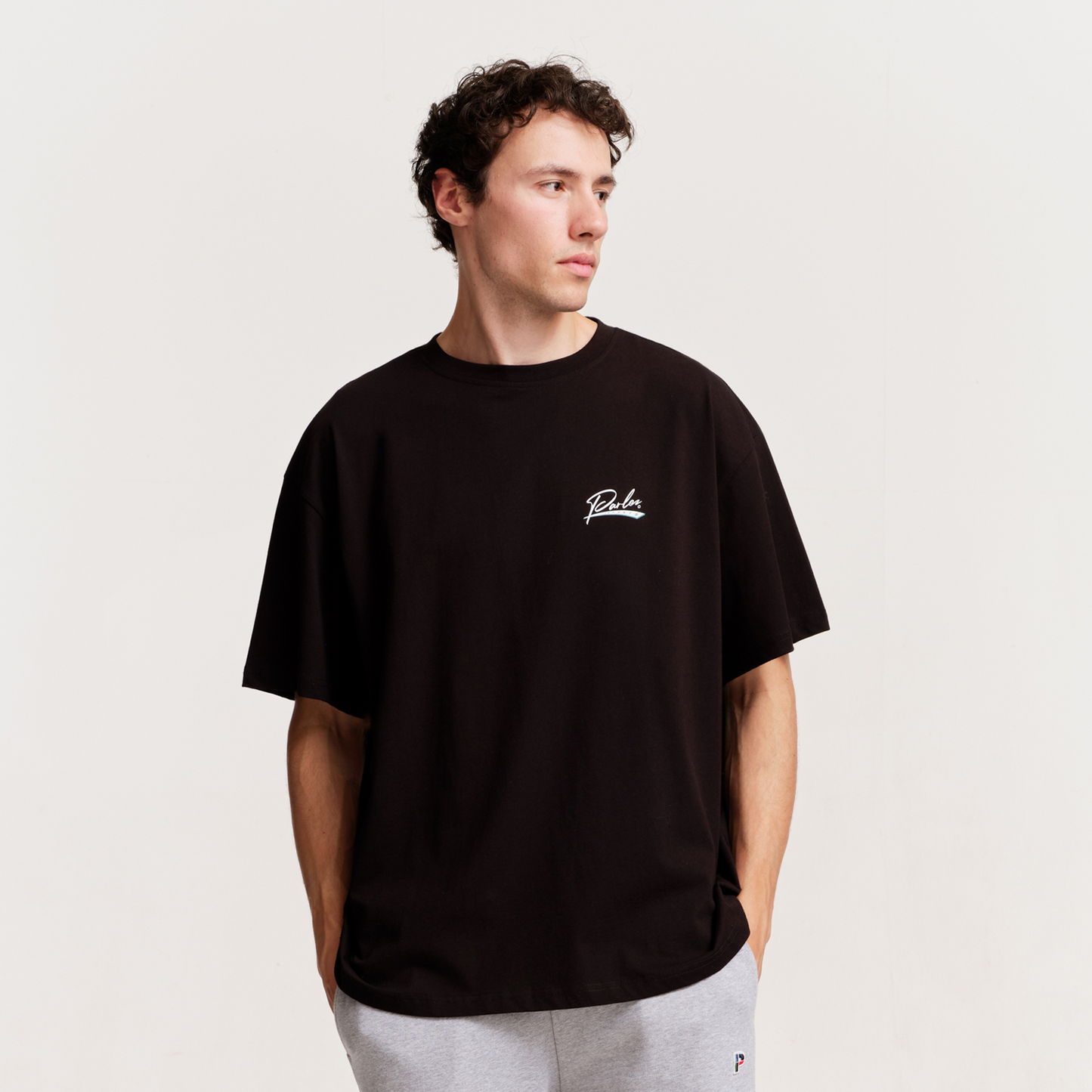 The Mens Inning Os T-Shirt Black from Parlez clothing