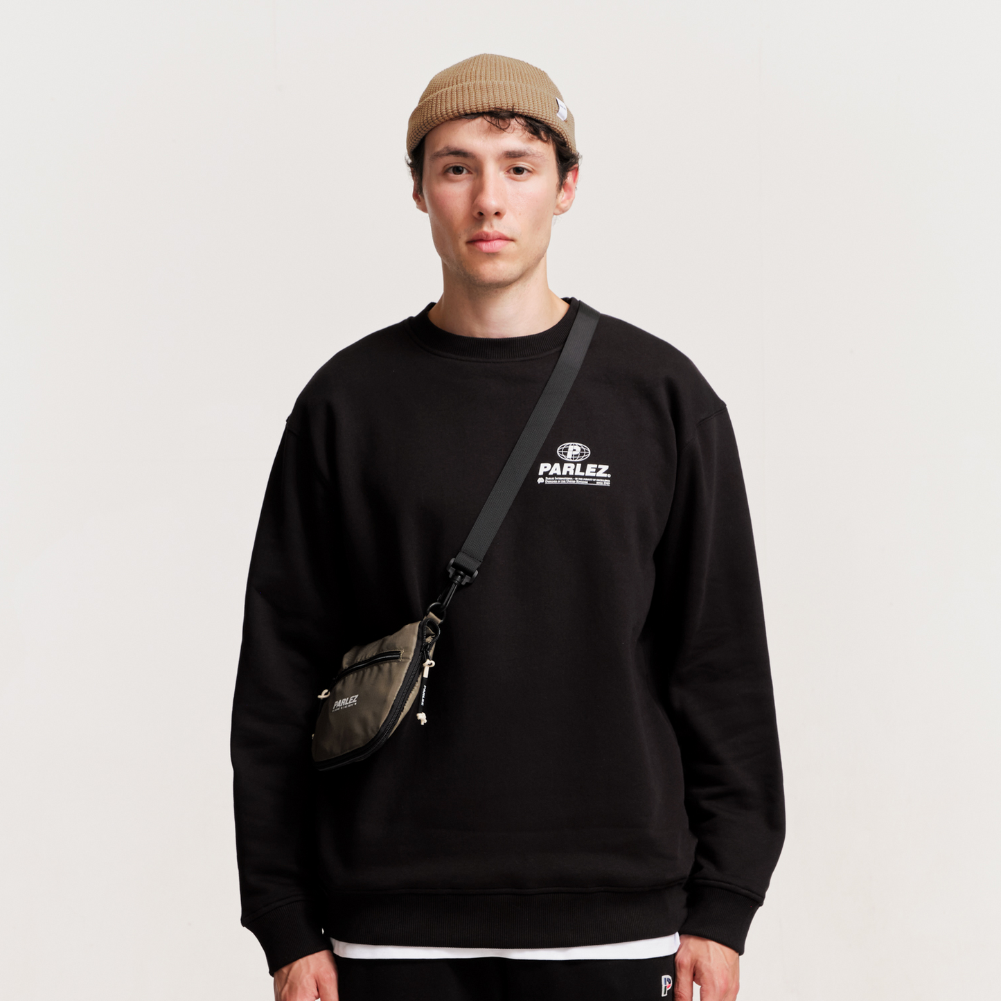 The Mens Excel Sweatshirt Black from Parlez clothing