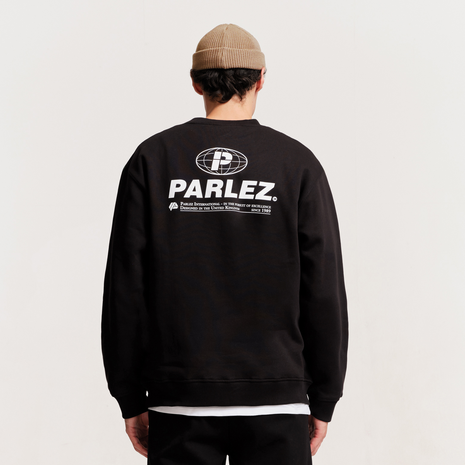 The Mens Excel Sweatshirt Black from Parlez clothing