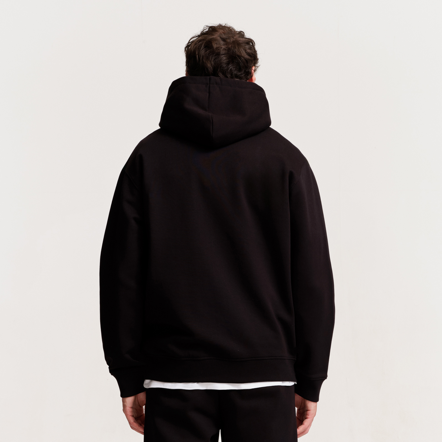 The Mens Demi Zip Hoodie Black from Parlez clothing