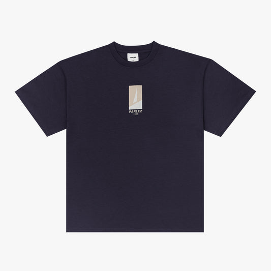 The Mens Peak Oversized T-Shirt Navy from Parlez clothing