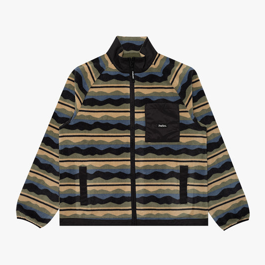 The Mens Pismo Fleece Black Multi from Parlez clothing