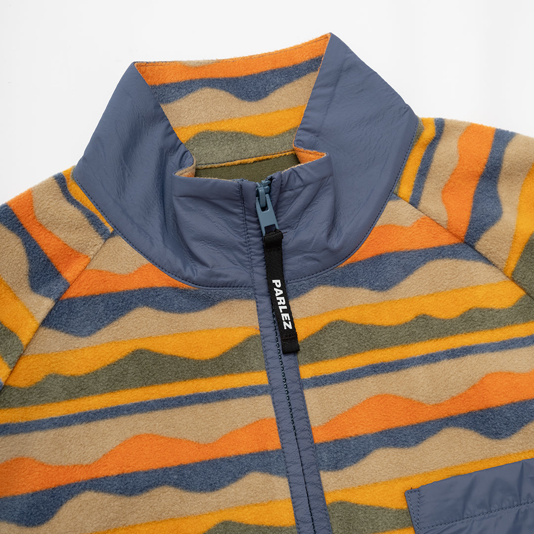 The Mens Pismo Fleece China Blue Multi from Parlez clothing