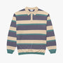 Pipe Polo Knit Purple Haze Stripe
