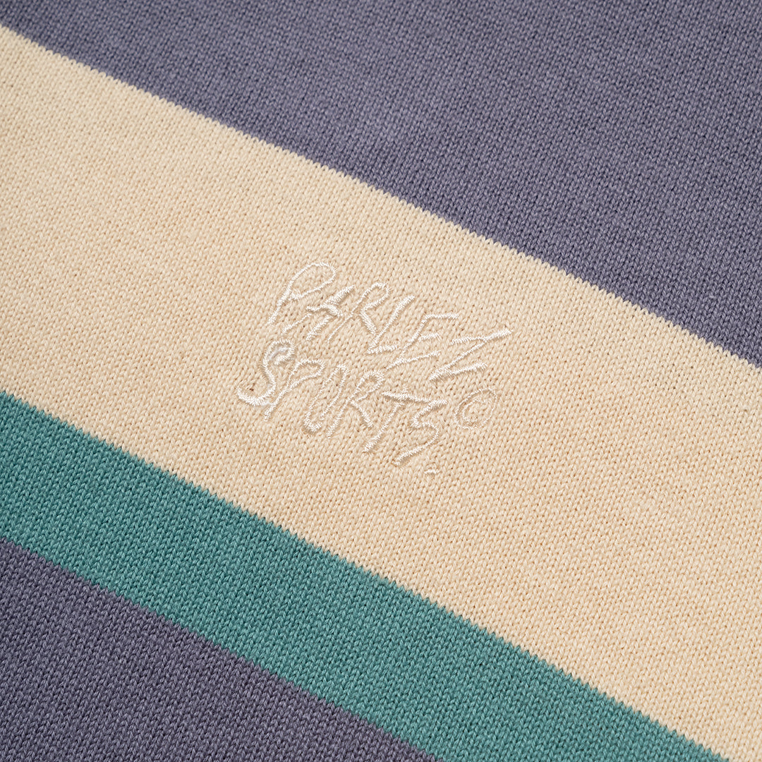 Pipe Polo Knit Purple Haze Stripe