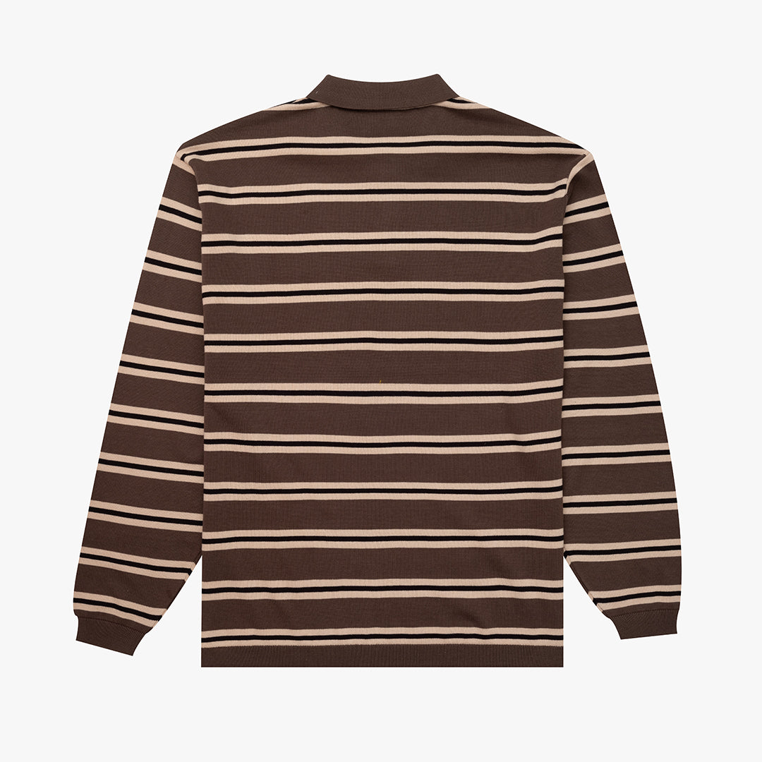 The Mens Aspen L/S Polo Knit Moss from Parlez clothing