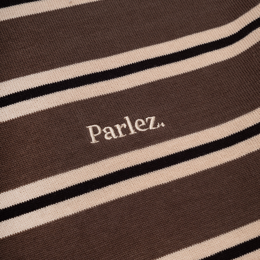 The Mens Aspen L/S Polo Knit Moss from Parlez clothing