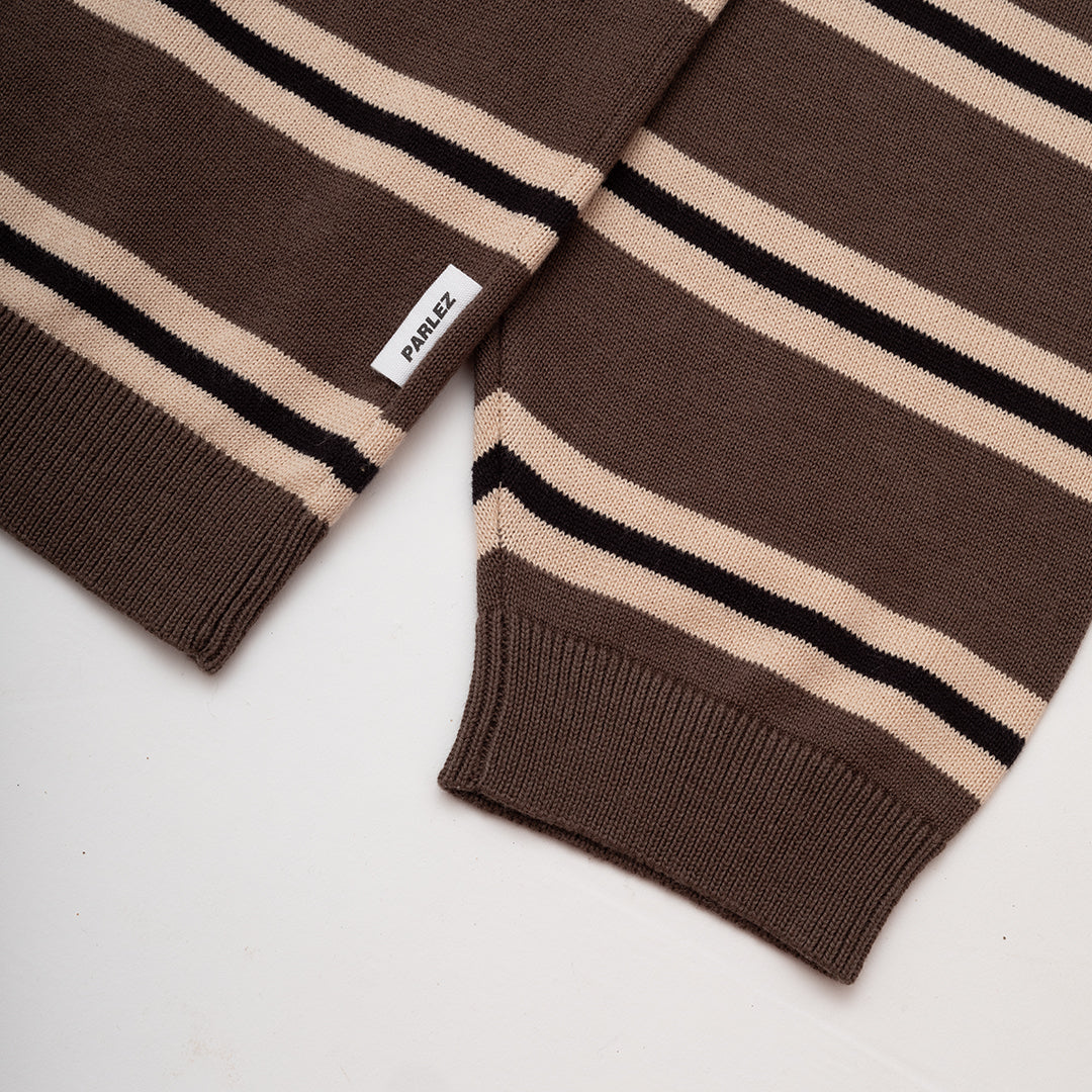 The Mens Aspen L/S Polo Knit Moss from Parlez clothing