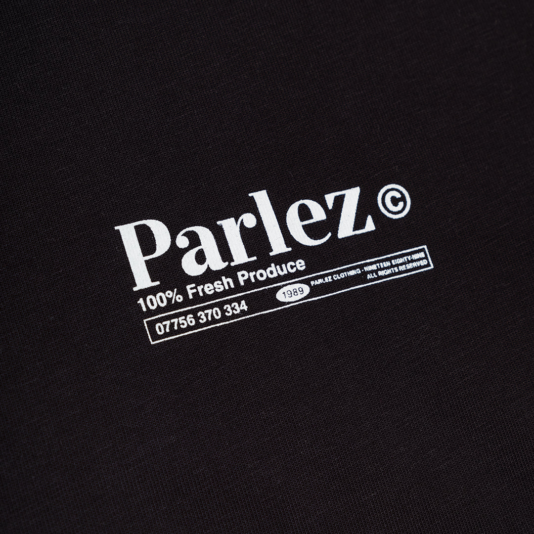 The Mens Pomme T-Shirt Black from Parlez clothing