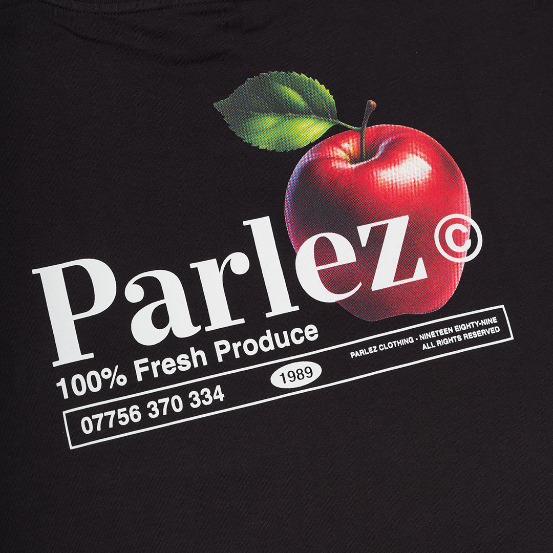 The Mens Pomme T-Shirt Black from Parlez clothing