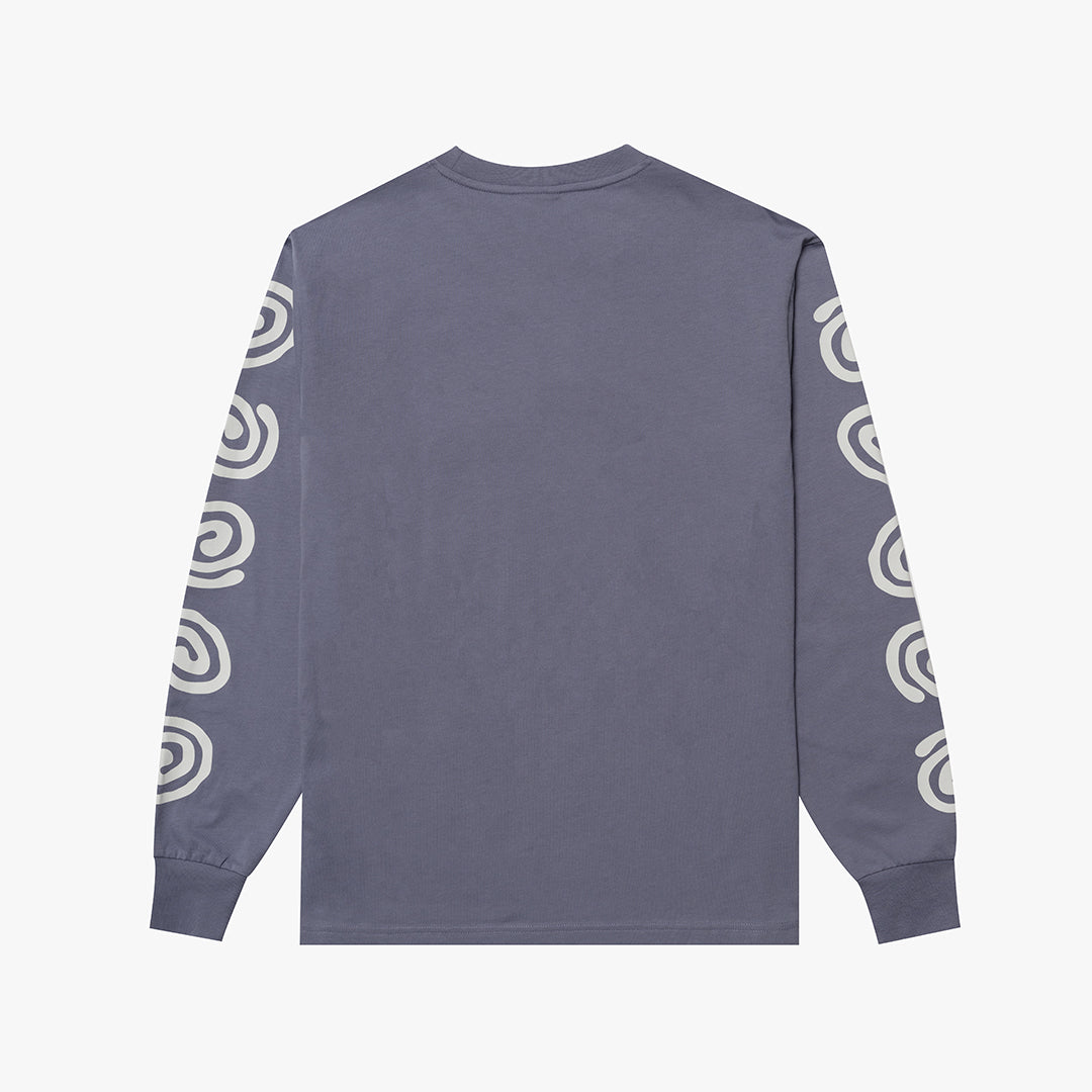 The Mens Portal L/S T-Shirt Purple Haze from Parlez clothing