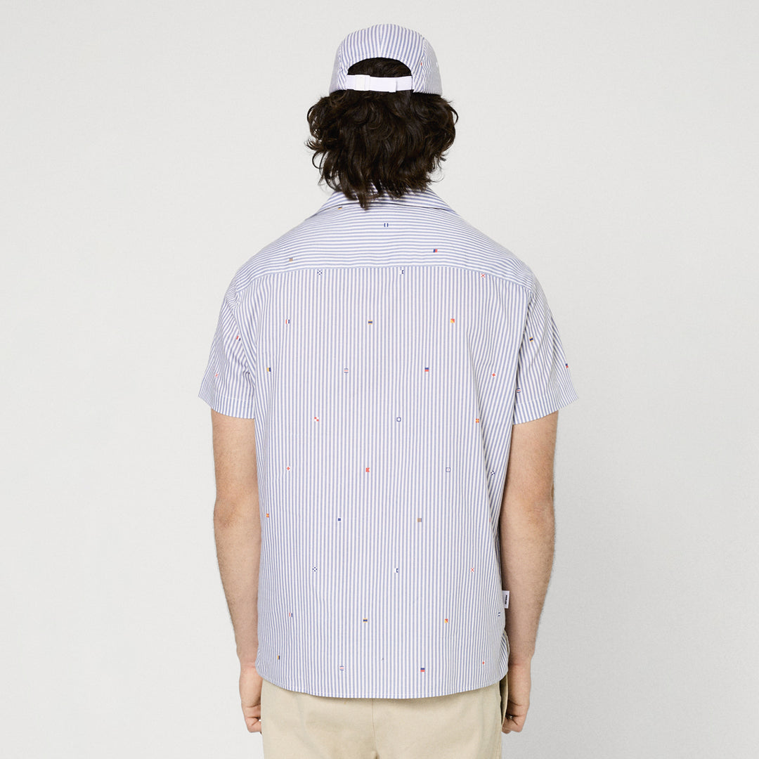 The Mens Nautical Printed Shirt Multi from Parlez clothing