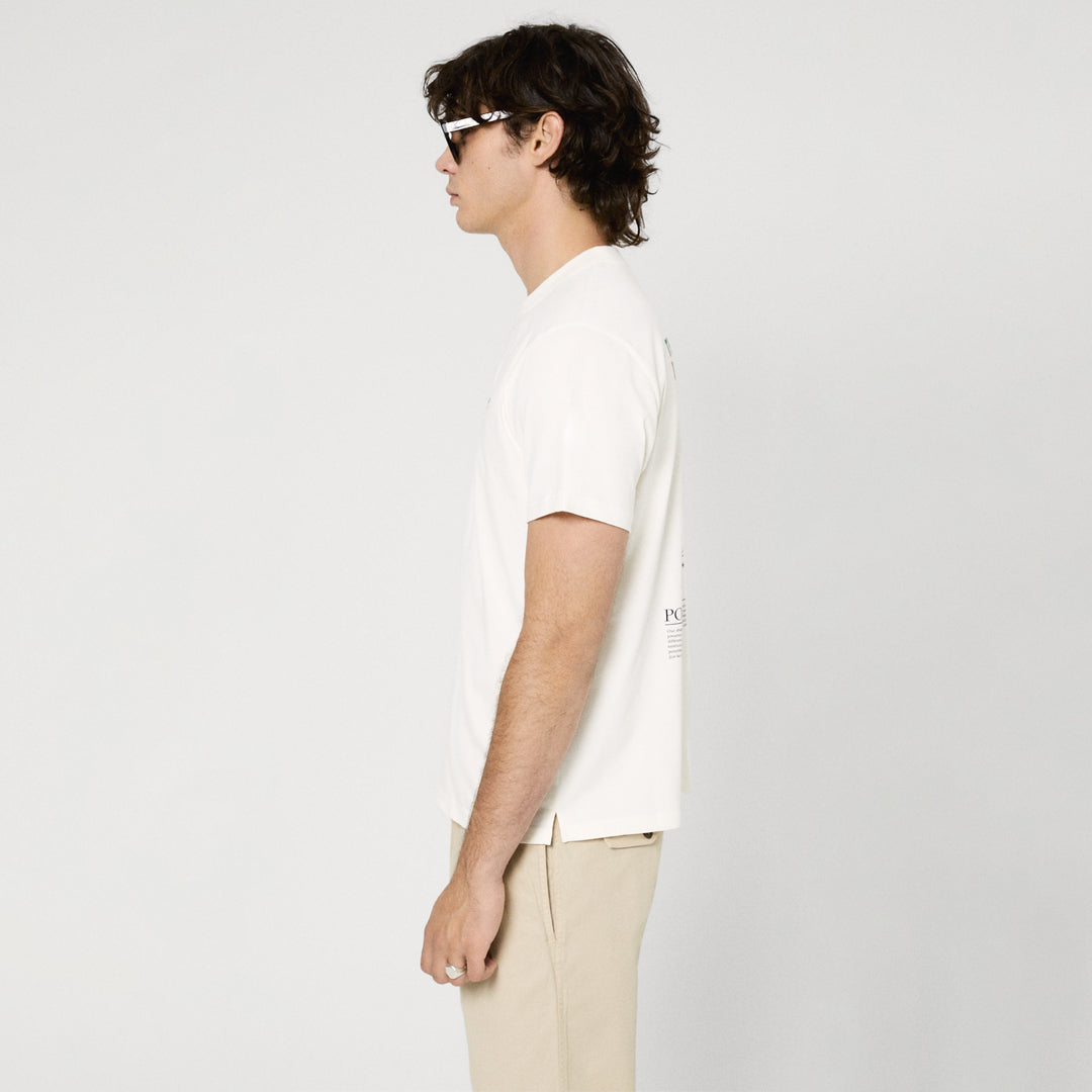The Mens Balearic T-Shirt Ecru from Parlez clothing