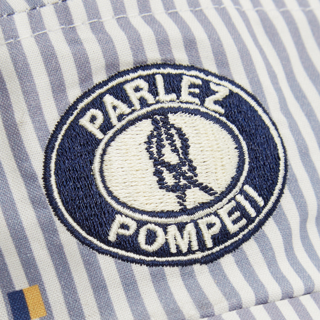 The Mens Playa 5 Panel Cap Nautical Stripe from Parlez clothing