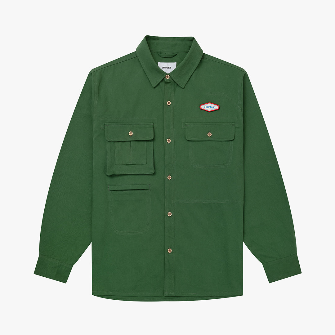 The Mens Reel Shirt Lake Green from Parlez clothing