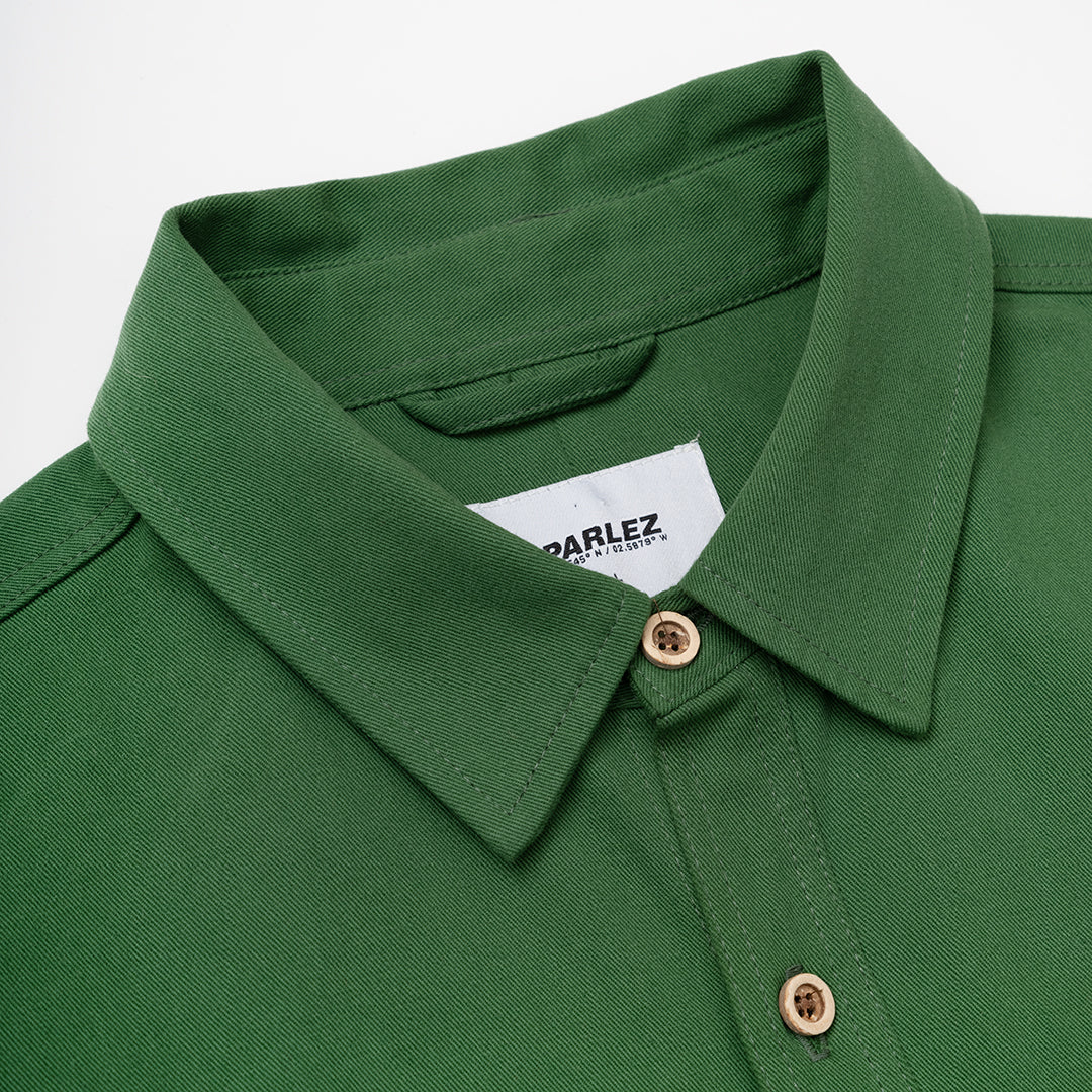 The Mens Reel Shirt Lake Green from Parlez clothing