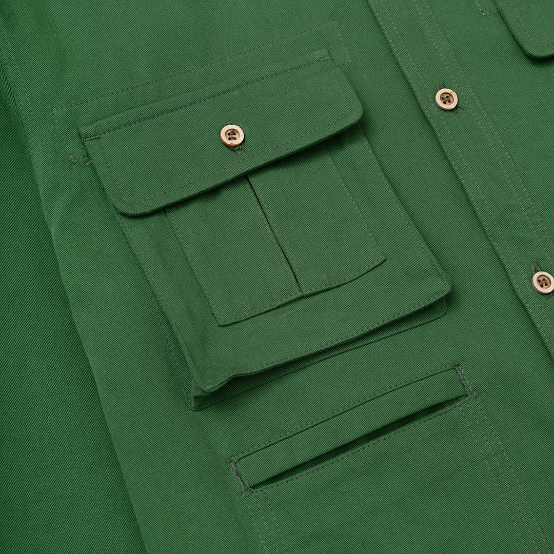 The Mens Reel Shirt Lake Green from Parlez clothing