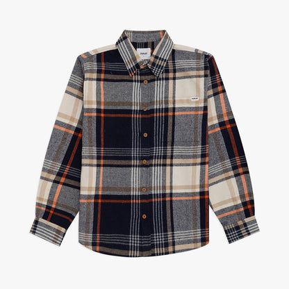 Rotan Check Shirt Navy