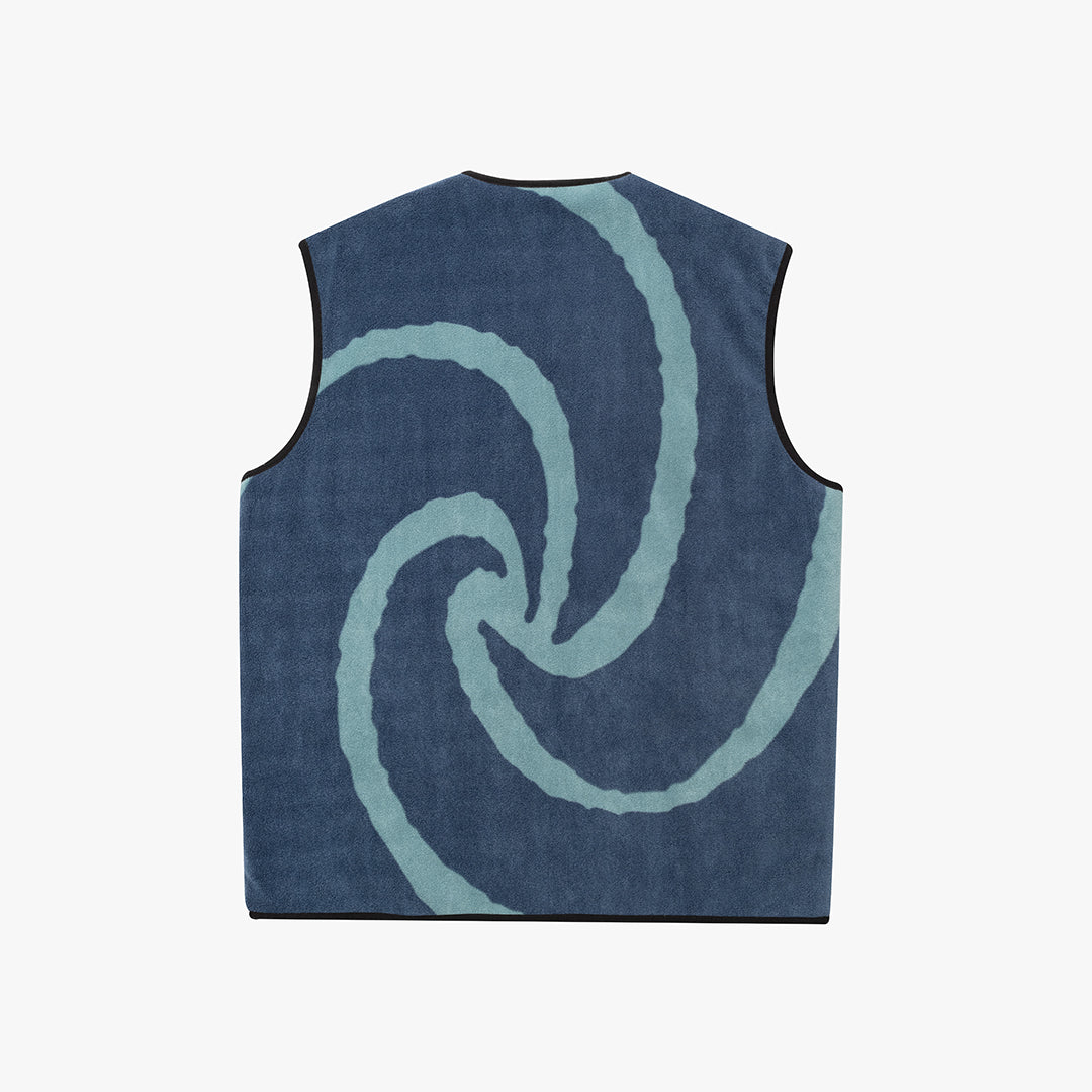 Rotate Reversible Fleece Gilet Black