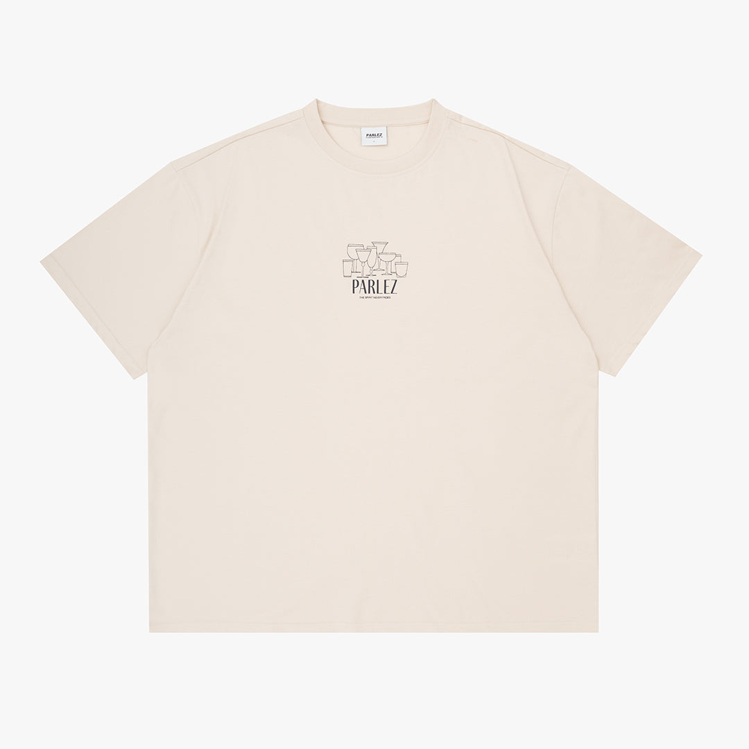 Round Oversized T-Shirt Putty