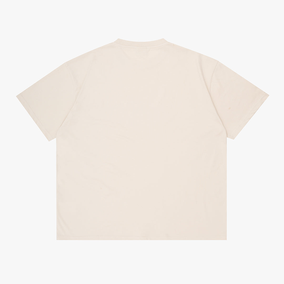 Round Oversized T-Shirt Putty
