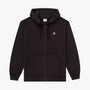 Sablon Zip Through Hoodie Black