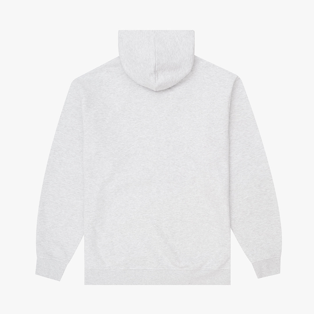 Sablon Zip Through Hoodie Heather