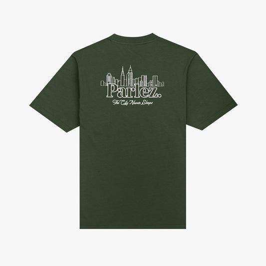 The Mens Scape T-Shirt Foliage from Parlez clothing