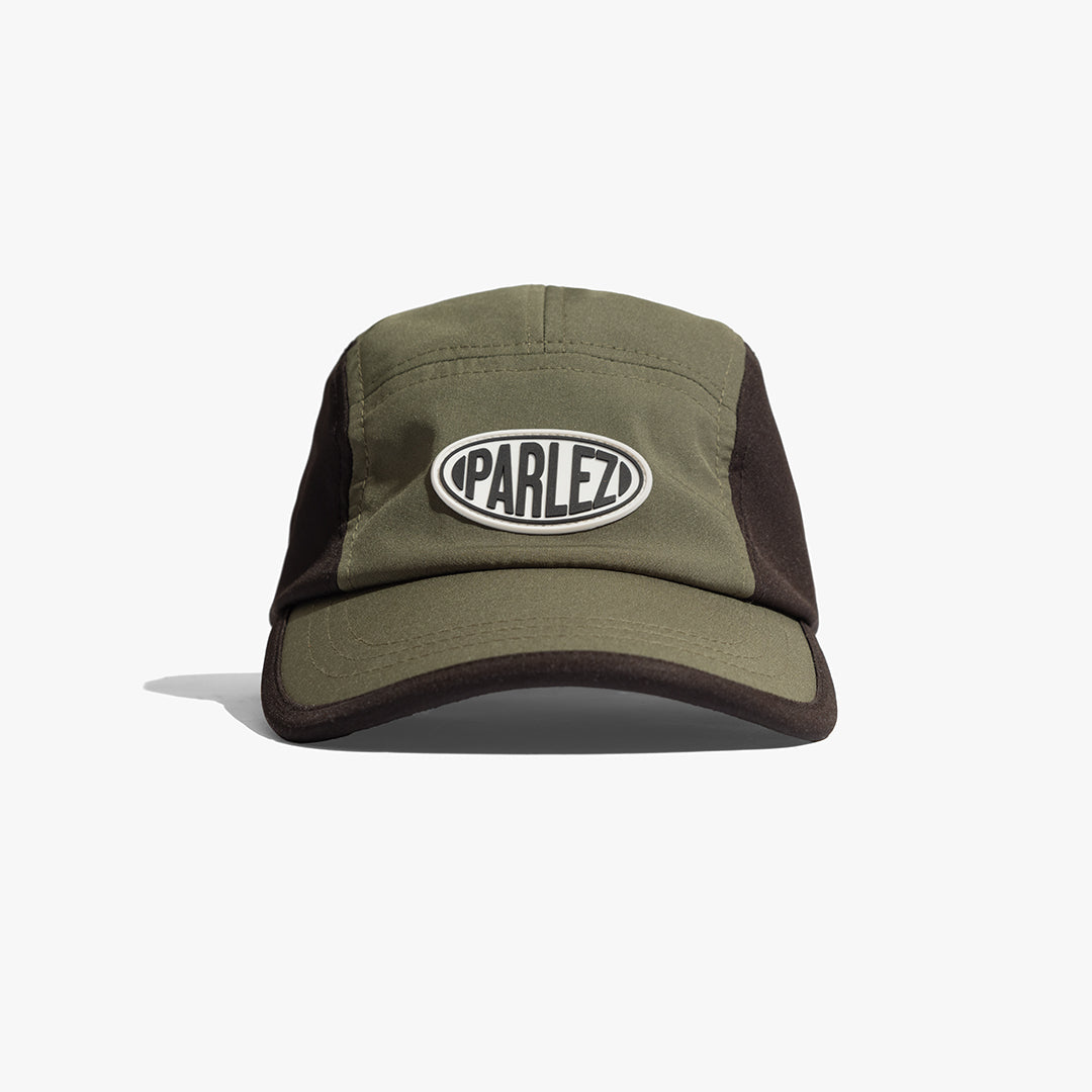 The Mens Slope 5 Panel Cap Herb from Parlez clothing