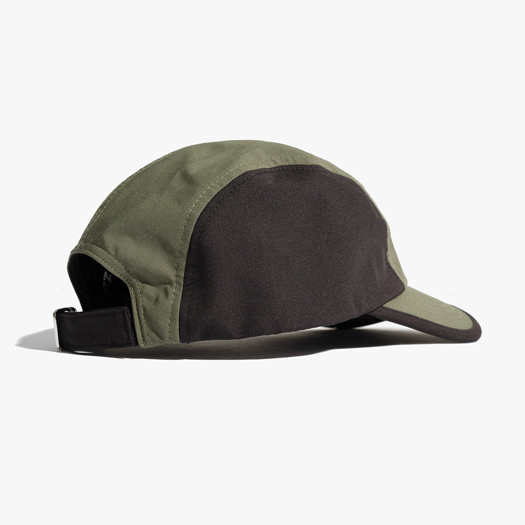 The Mens Slope 5 Panel Cap Herb from Parlez clothing