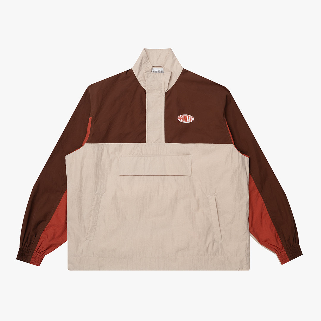 The Mens Free Run Track Jacket Coffee from Parlez clothing