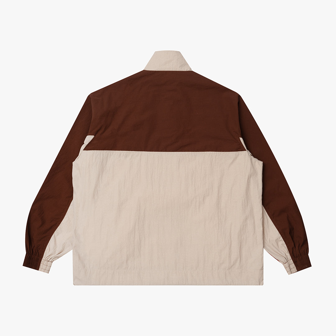 The Mens Free Run Track Jacket Coffee from Parlez clothing