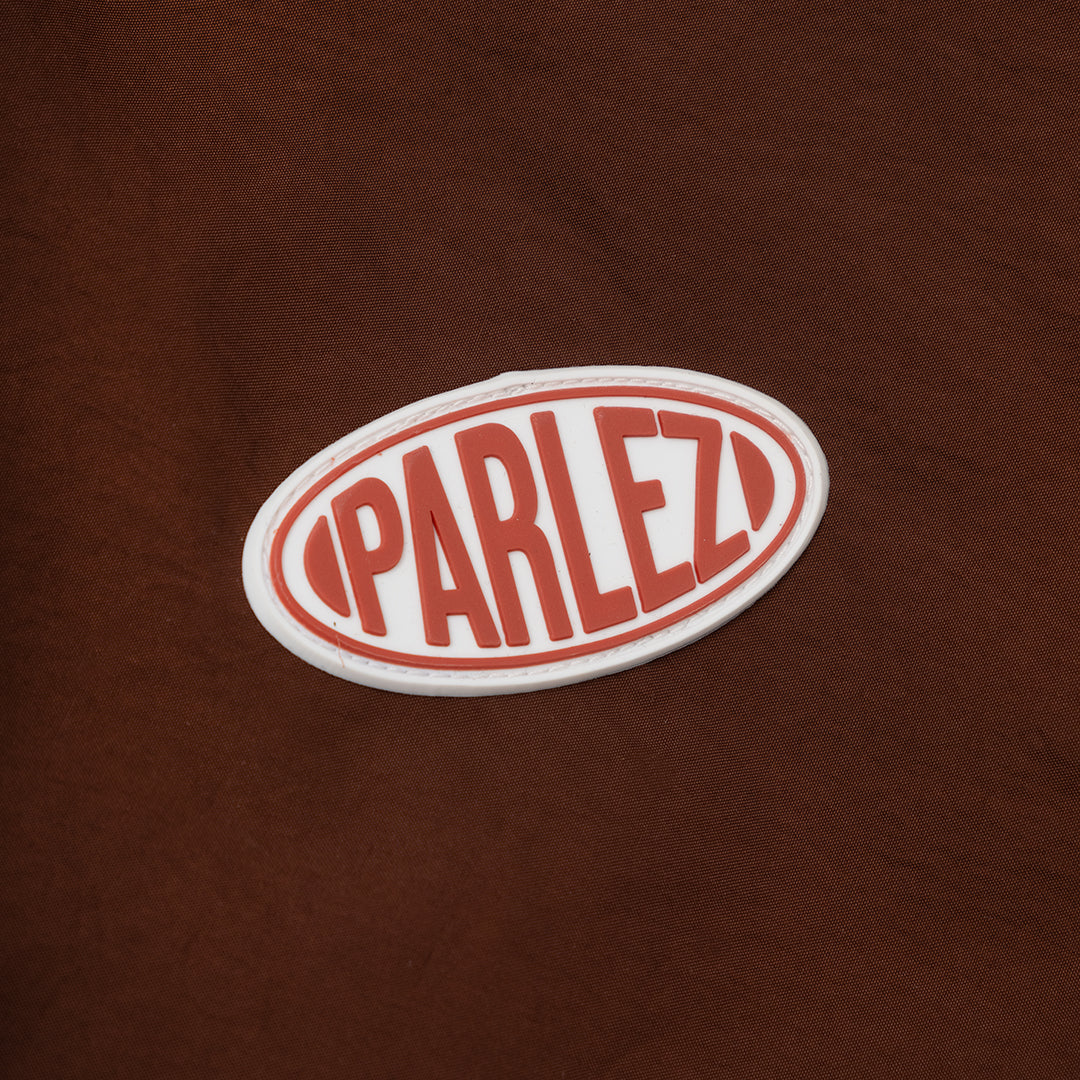 The Mens Free Run Track Jacket Coffee from Parlez clothing