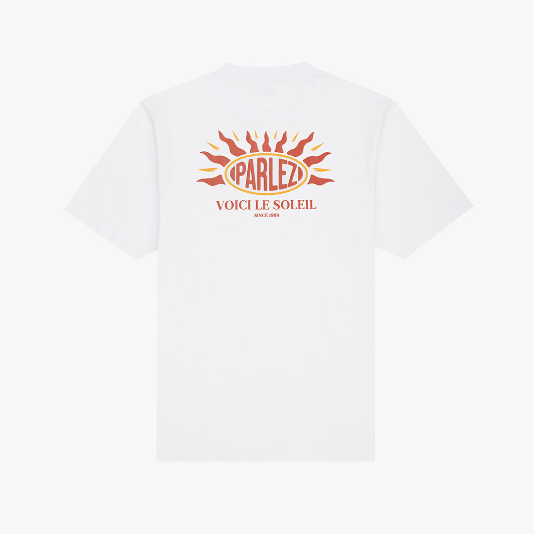 The Mens Soleil T-Shirt White from Parlez clothing