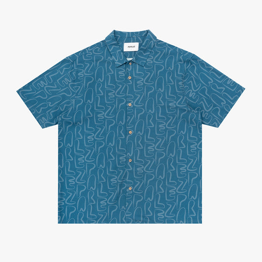 The Mens Stamp S/S Shirt Oceanic from Parlez clothing