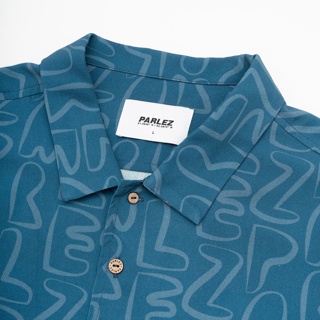 The Mens Stamp S/S Shirt Oceanic from Parlez clothing