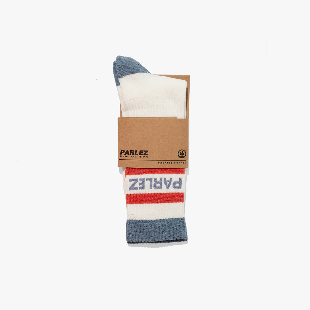 Strive Sock White / China Blue