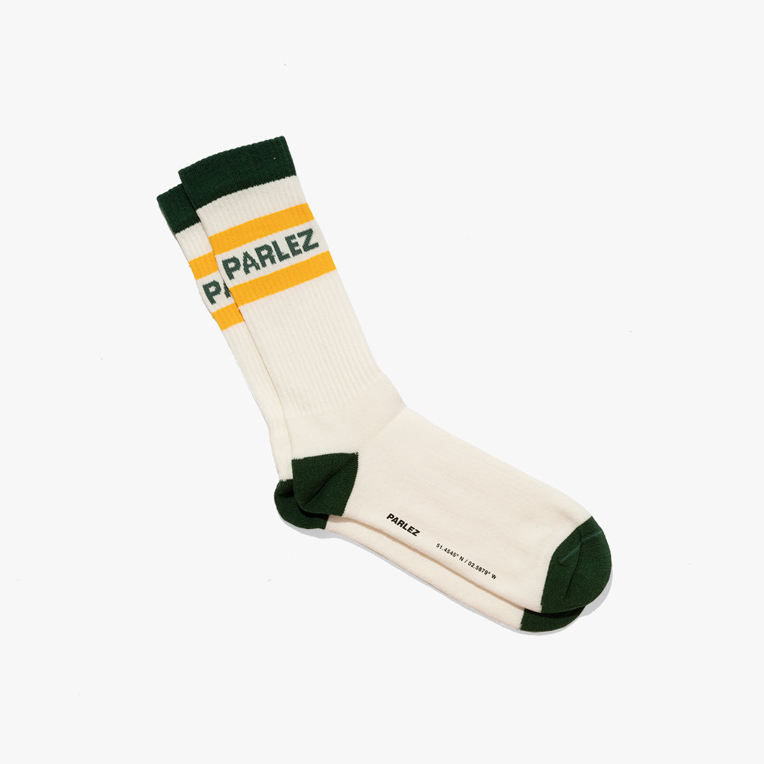 Strive Sock White / Kelp Green