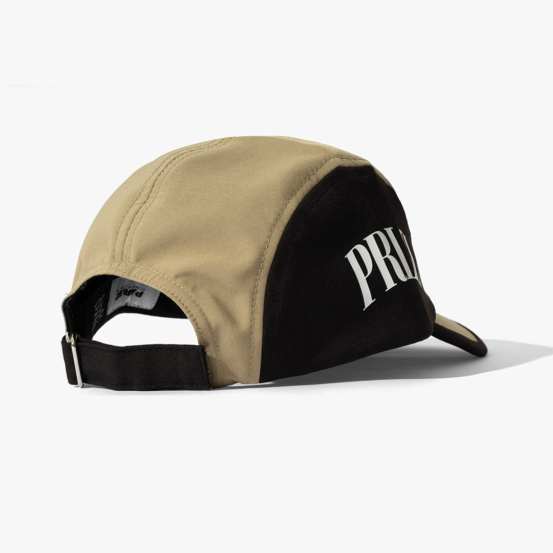 The Mens Sway 5 Panel Cap Sand from Parlez clothing