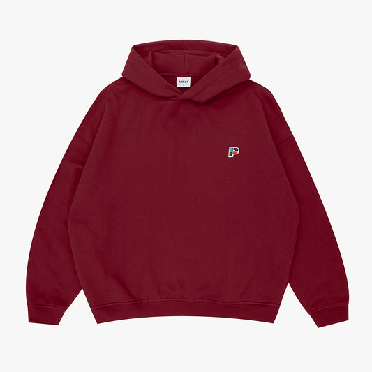 Tide Oversized Hoodie Deep Red