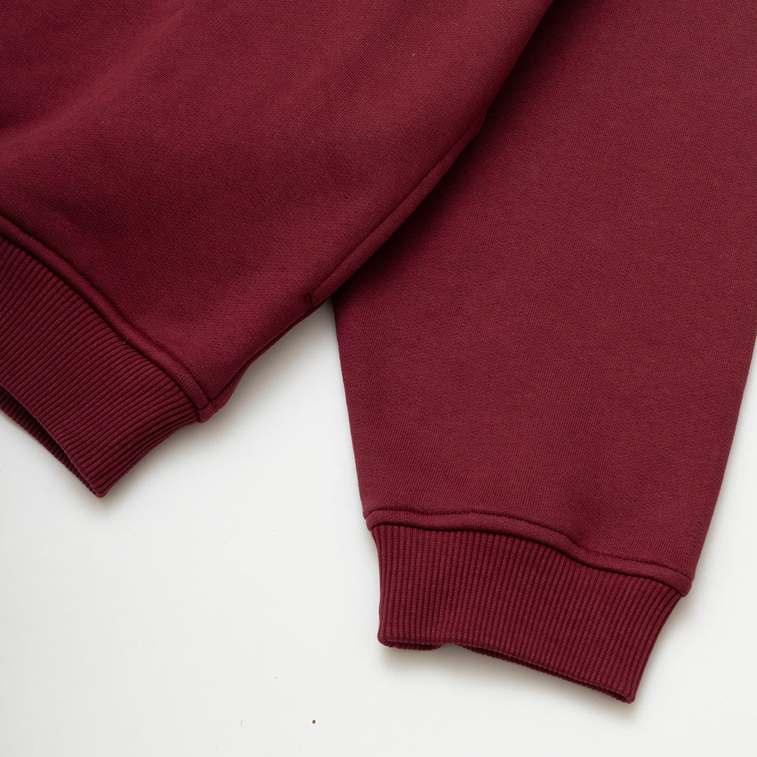 Tide Oversized Hoodie Deep Red