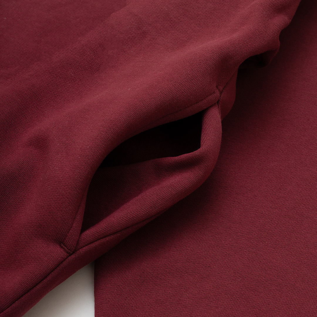 Tide Oversized Hoodie Deep Red