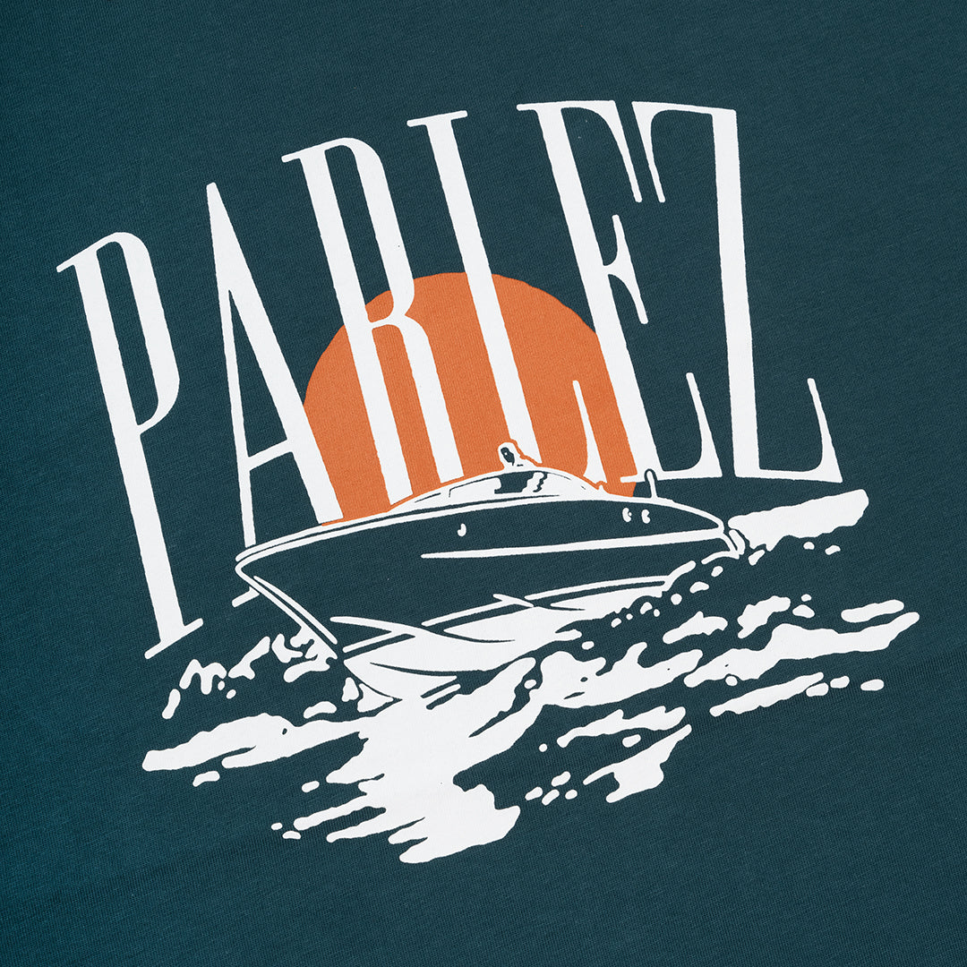 The Mens Vehi T-Shirt Petrol from Parlez clothing