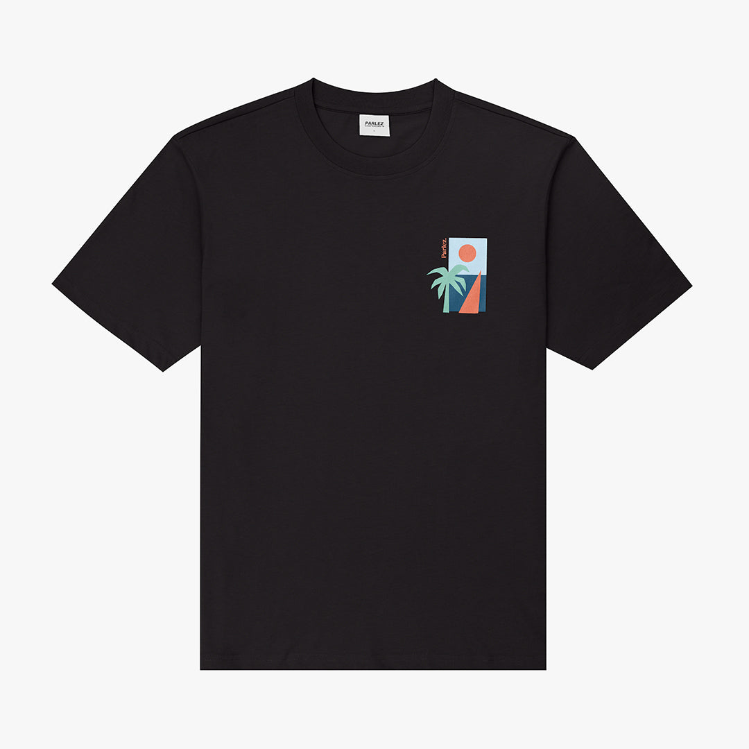 The Mens Venta T-Shirt Black from Parlez clothing